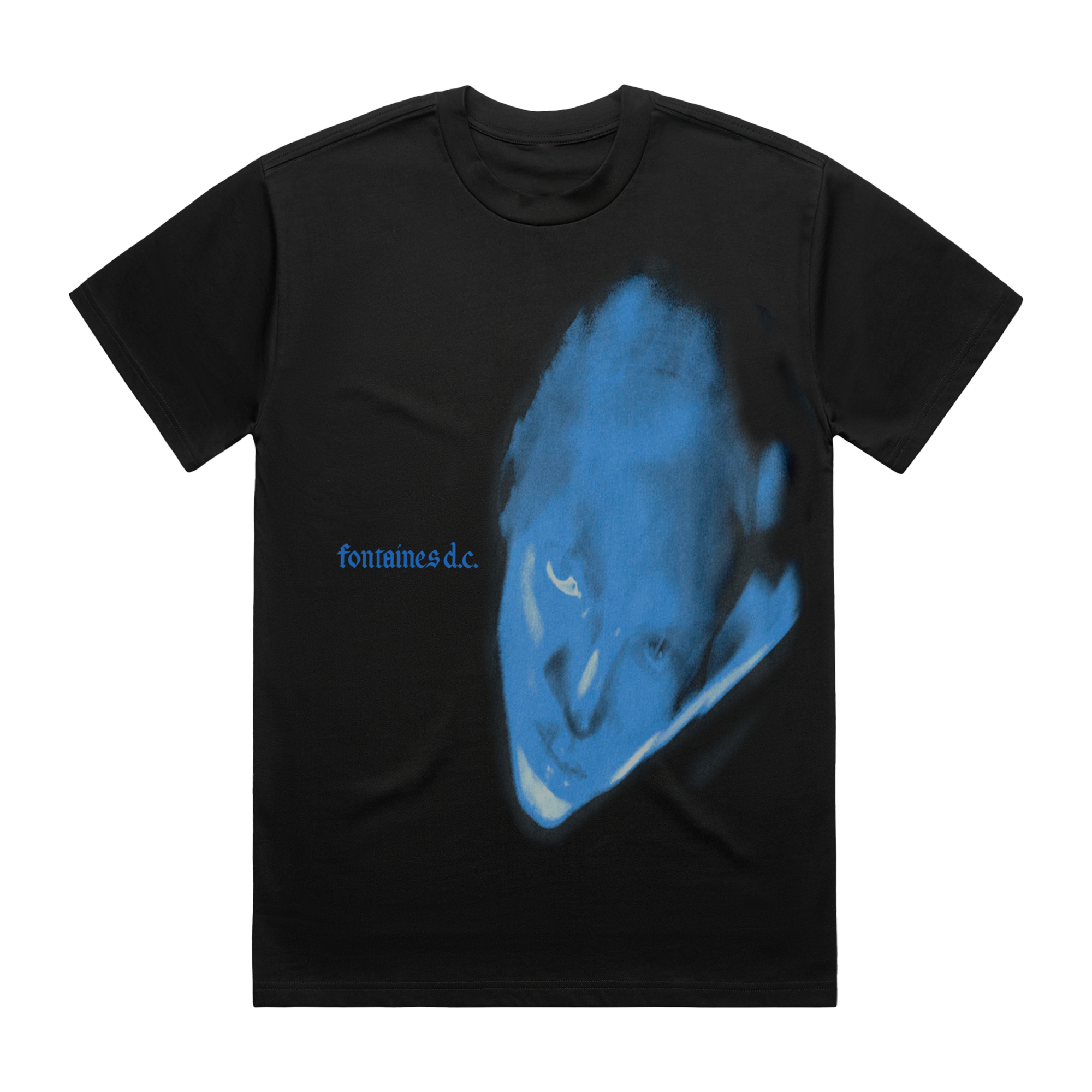 DOPAMINE CHAMBER | BLUE COVER BLACK T-SHIRT – Fontaines D.C. US Store