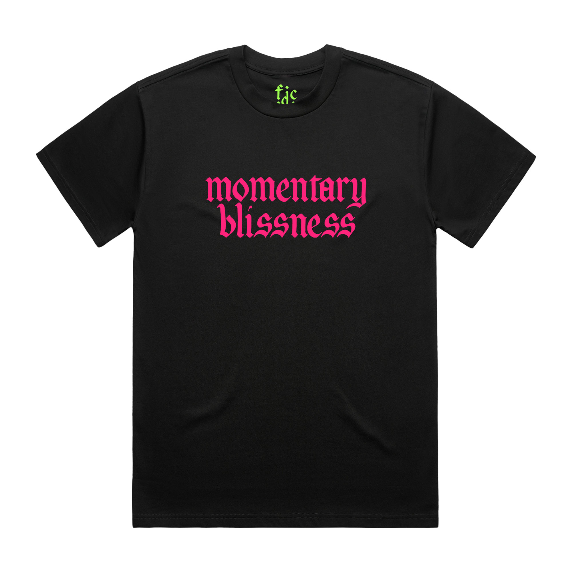 Momentary Blissness Black T-shirt | Fontaines DC (US) | Official Store Momentary Blissness Black T-shirt | Fontaines DC (US) | Official Store