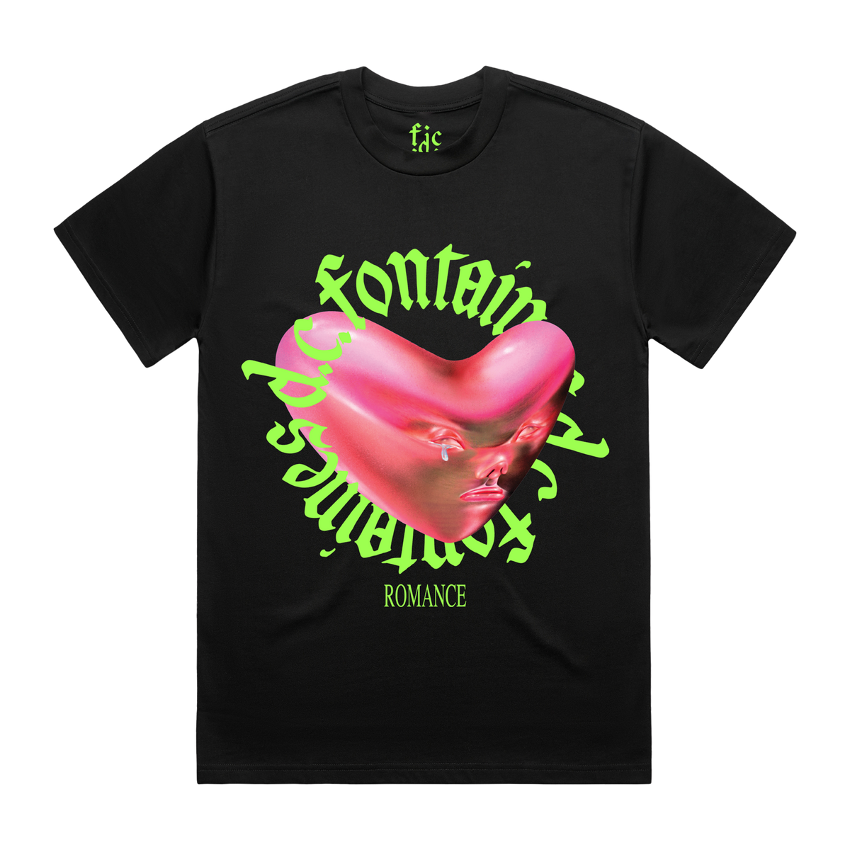 Romance Heart | Black T-Shirt