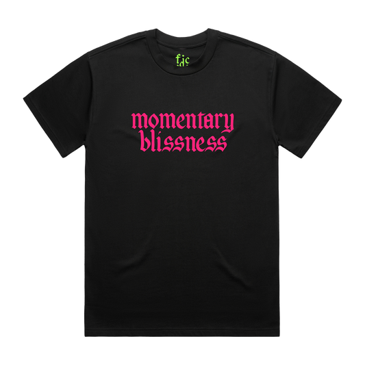 Momentary Blissness Black T-shirt