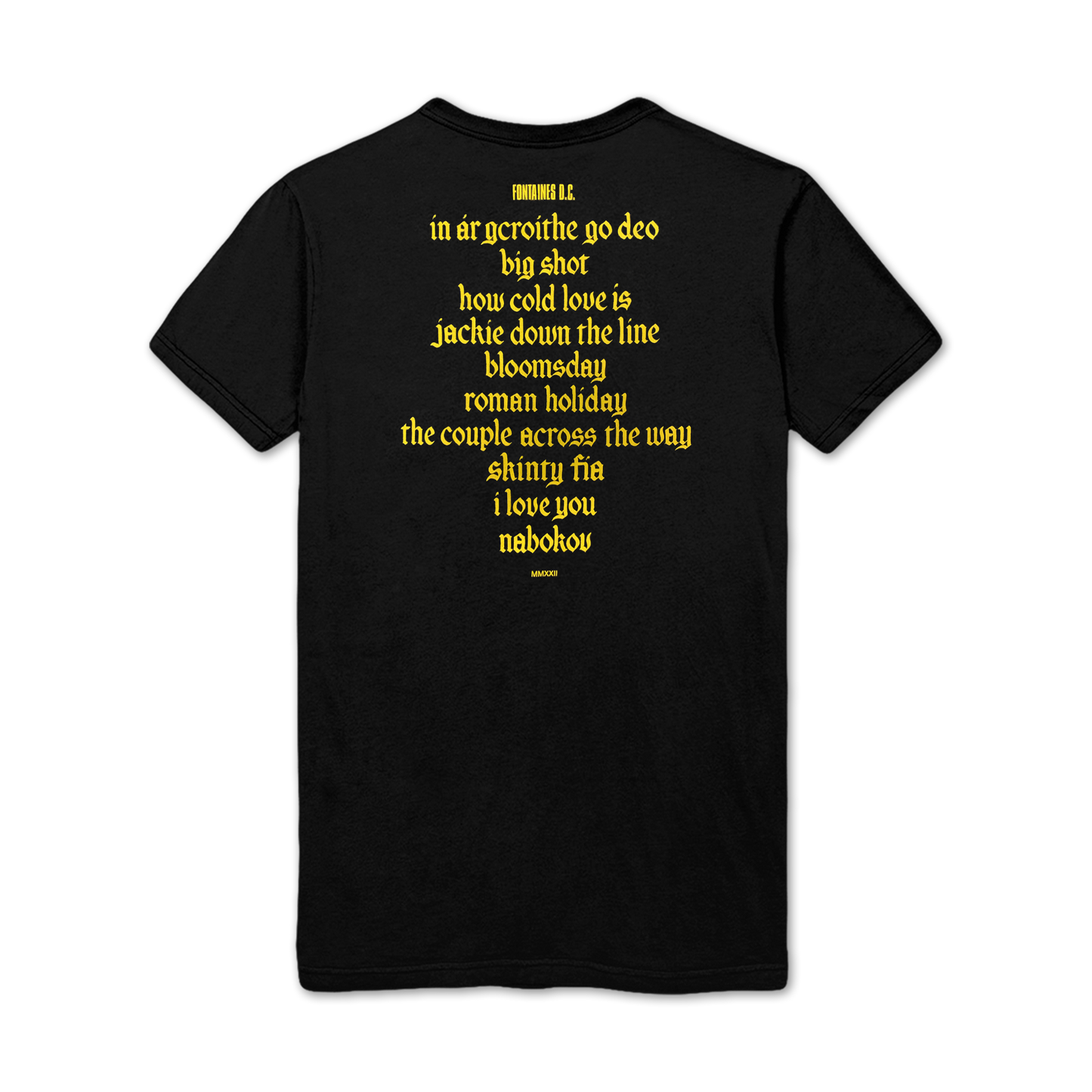 Lazer Deer [BLACK] T-shirt | Official Store | Fontaines DC (US)