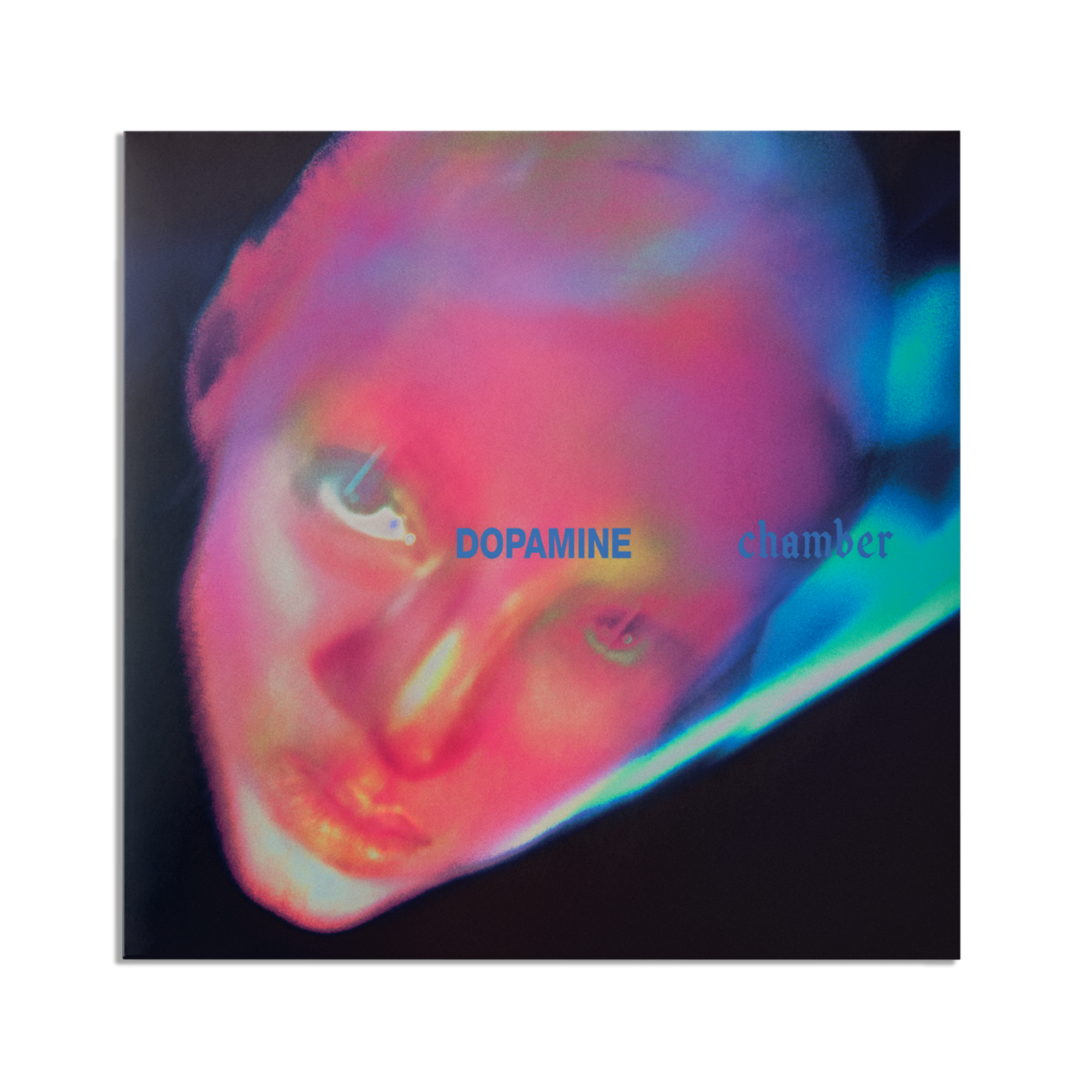 CD cover featuring a distorted, colorful graphic with the text 'DOPAMINE chamber' across the center.